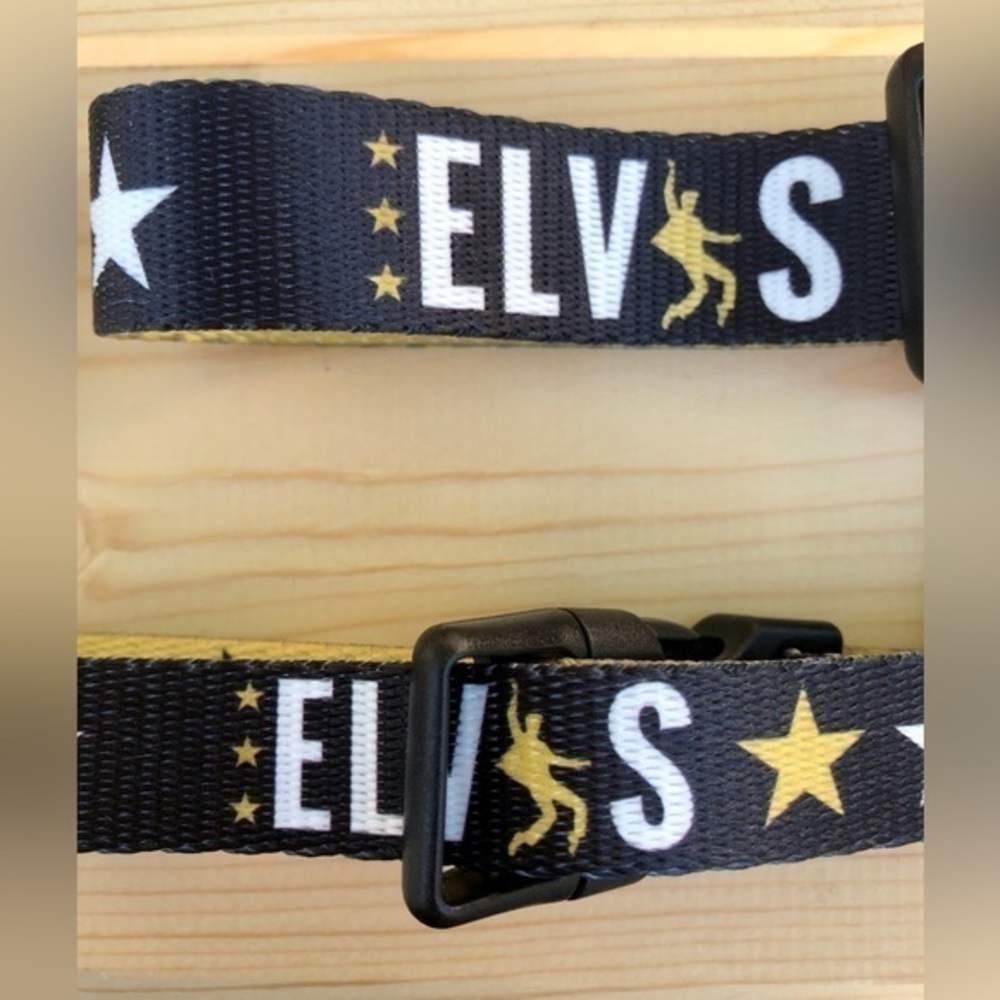 ☄️Elvis Black Gold & White Adjustable Dog Collar